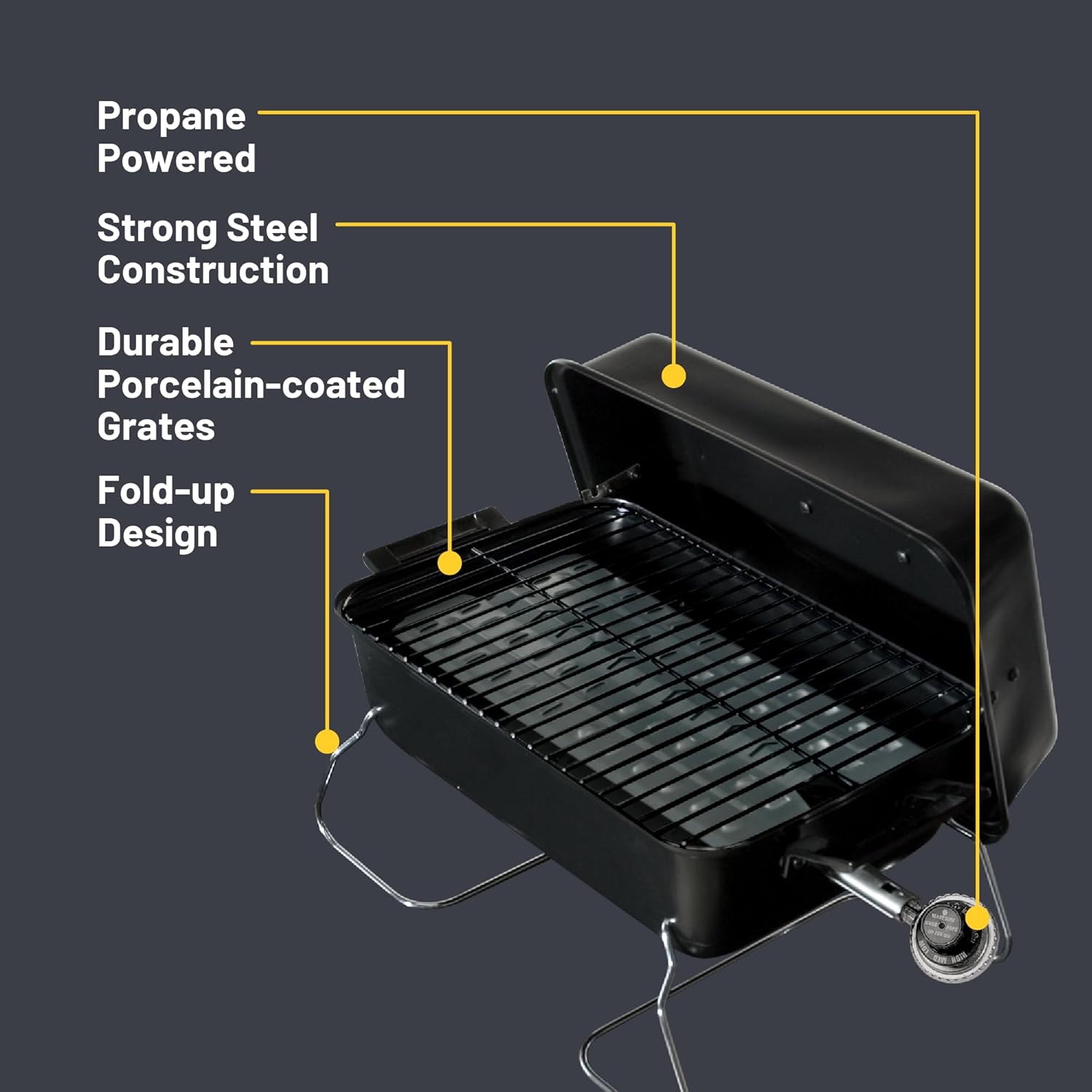 Charbroil Portable Convective 1-Burner Propane Gas Grill - 465133010 - Image 6