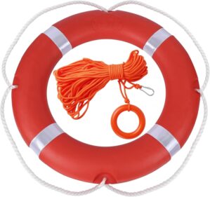 Life Ring Buoy Boat Safety Throw Ri...
