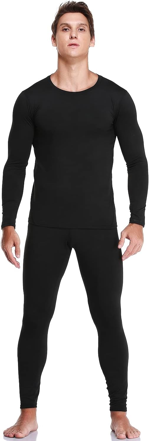 JZCreater Thermal Underwear for Men, Mens Long Johns Thermal Underwear Set, Fleece Lined Base Layer for Cold Weather - Image 4