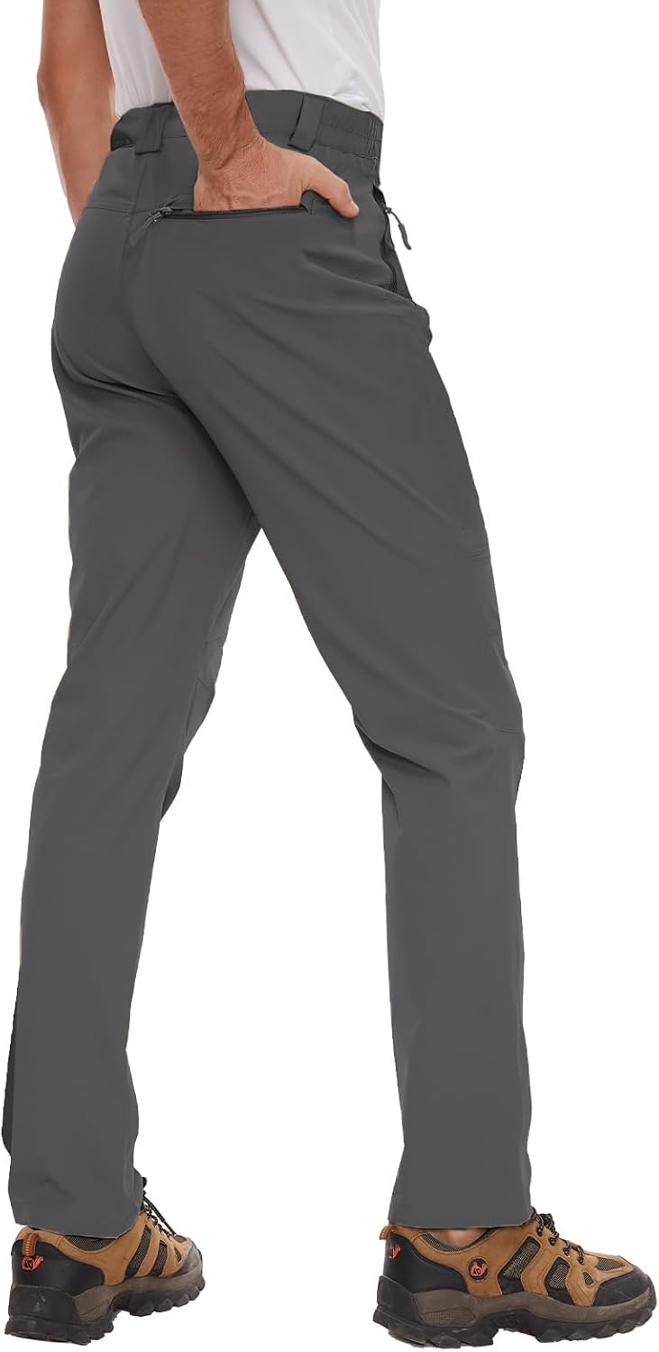 SEVEGO 30"/32"/34"/36"/38" Inseam Men's Tall Hiking Pants Quick Dry Outdoor Waterproof Golf Cargo Pants with 3 Pockets - Image 2