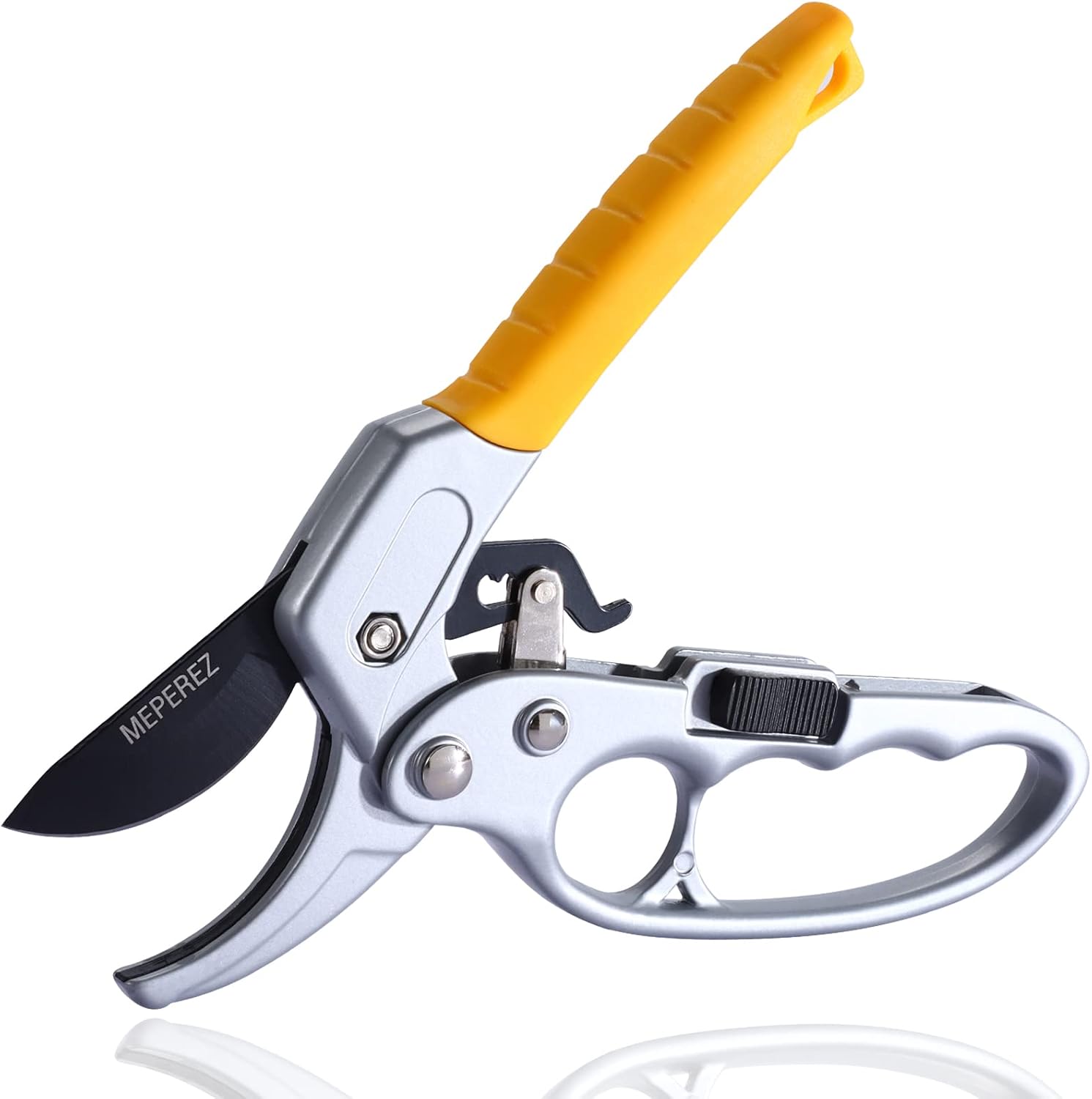 Premium Pruning Shears For Gardening, Work 3 Times Easier, Pruners Heady Duty, Sharp Garden Clippers Cuting Florist Flower, Hedge, Herb, Rose, Indoor Live Plants, Arthritis Weak Hand Snips - Image 9