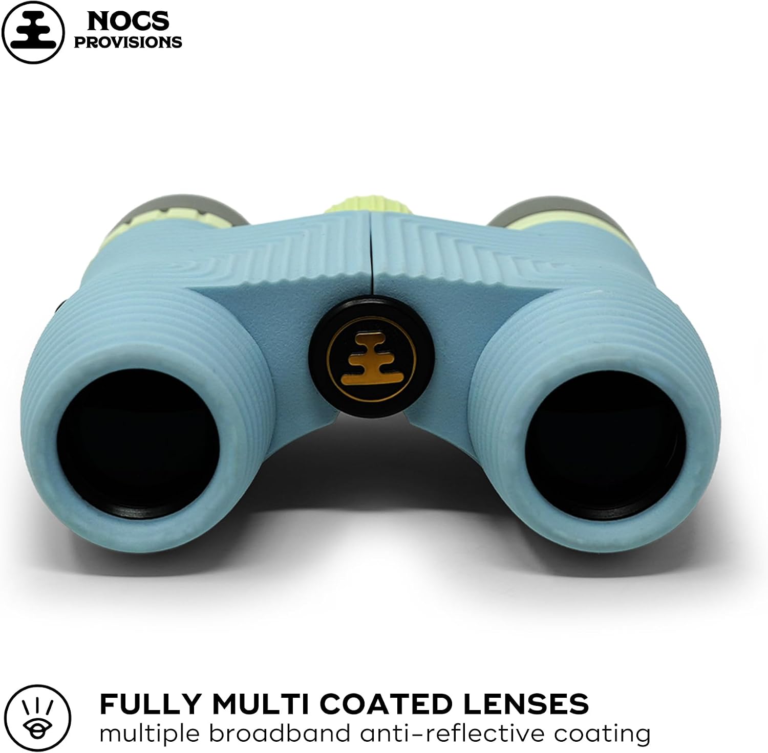 Nocs Provisions Standard Issue 10x25 Waterproof Binoculars, 10X Magnification, Bak4 Prism, Wide View Multi-Coated Lenses for Bird Watching, Hiking & Backpacking - Celeste Blue - Image 2