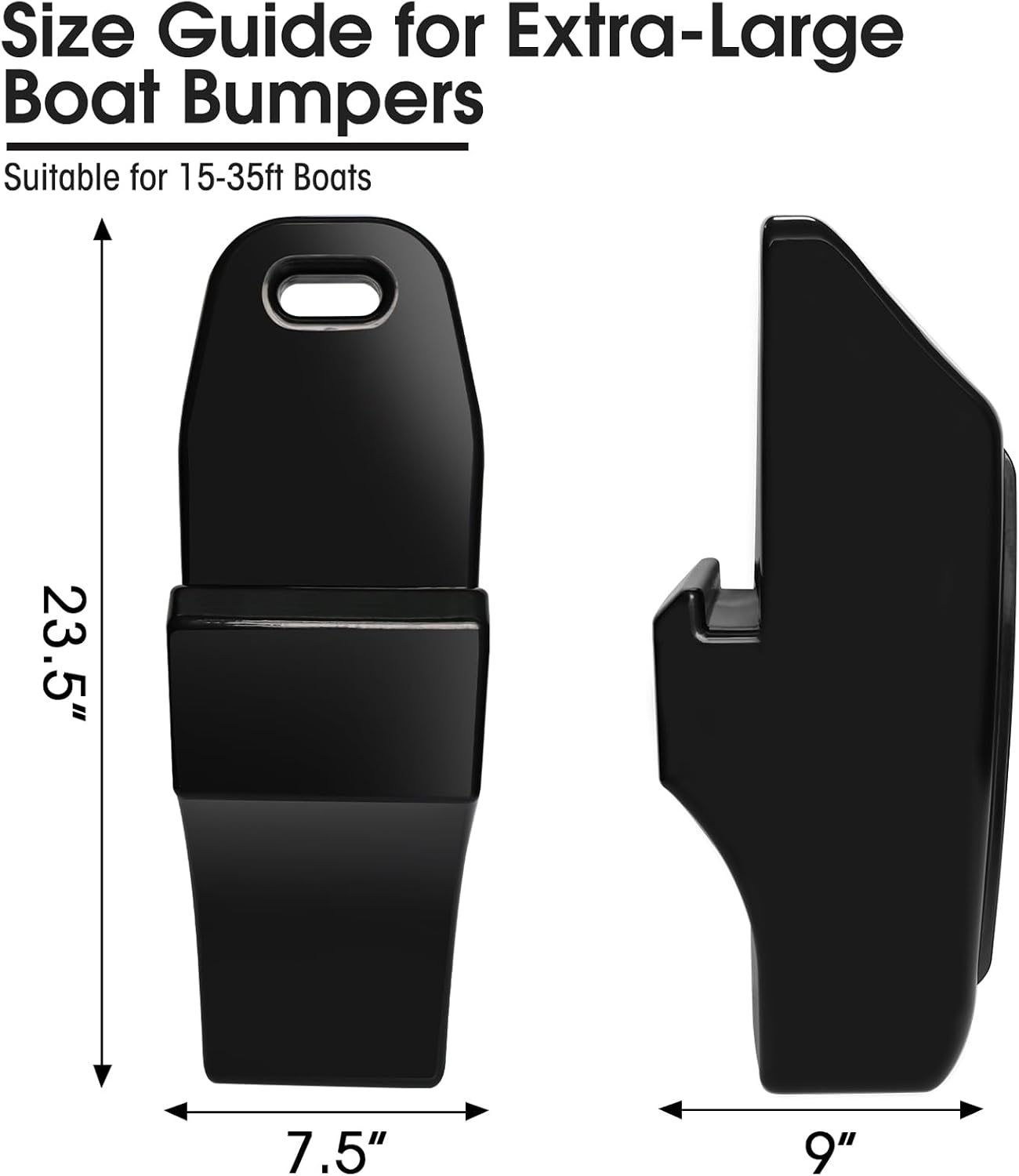 Pontoon Fenders Boat Bumpers for Docking Pontoon Boat ONLY,Customized Inflatable Fender Dock Bumper with Locking Recessed Groove&Grip Handle - Image 2