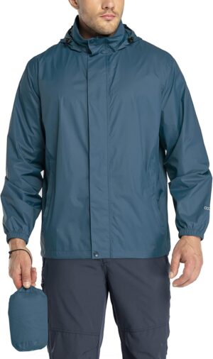33,000ft Packable Rain Jacket Men&#...