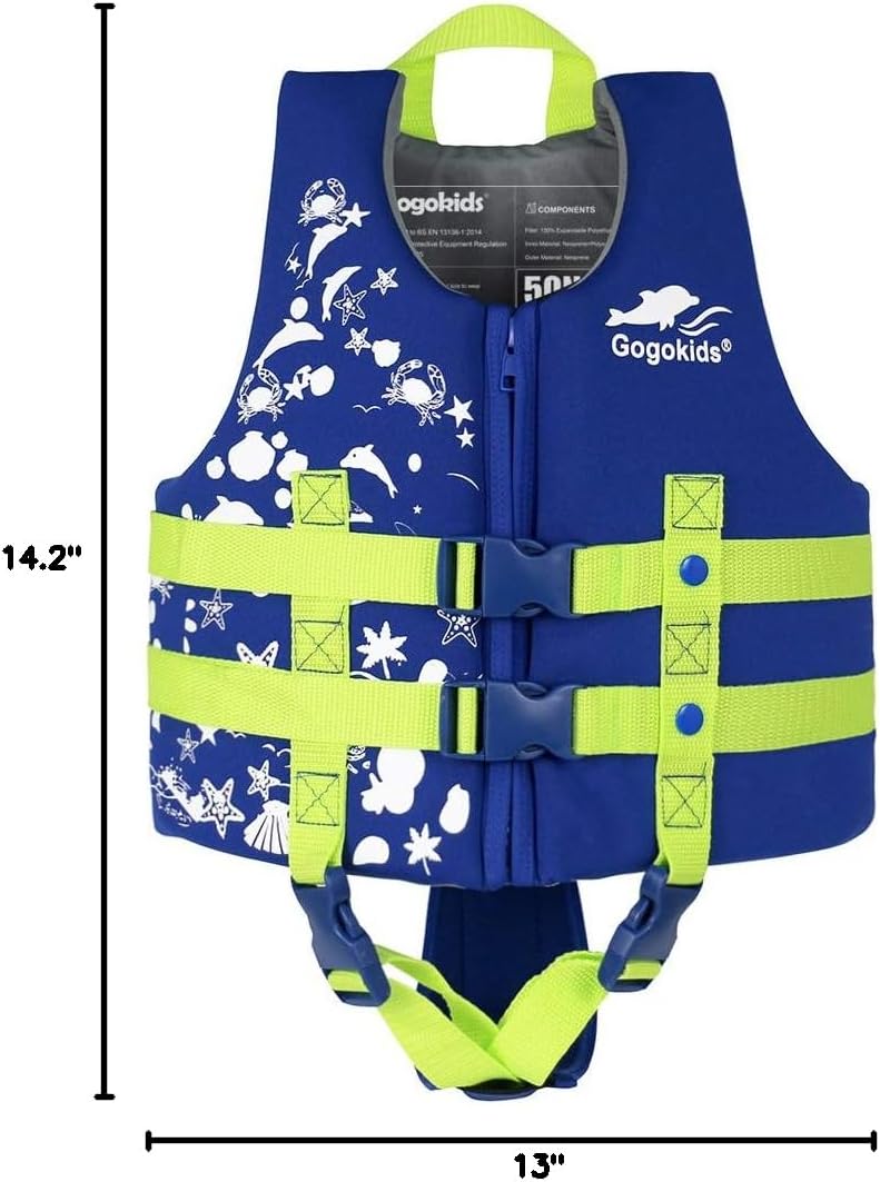 Gogokids Toddler Swim Vest, Kids Floaties – Boys & Girls Buoyancy Jacket for Pool & Beach, Fits 2-8 Years / 22-60 lbs - Image 8