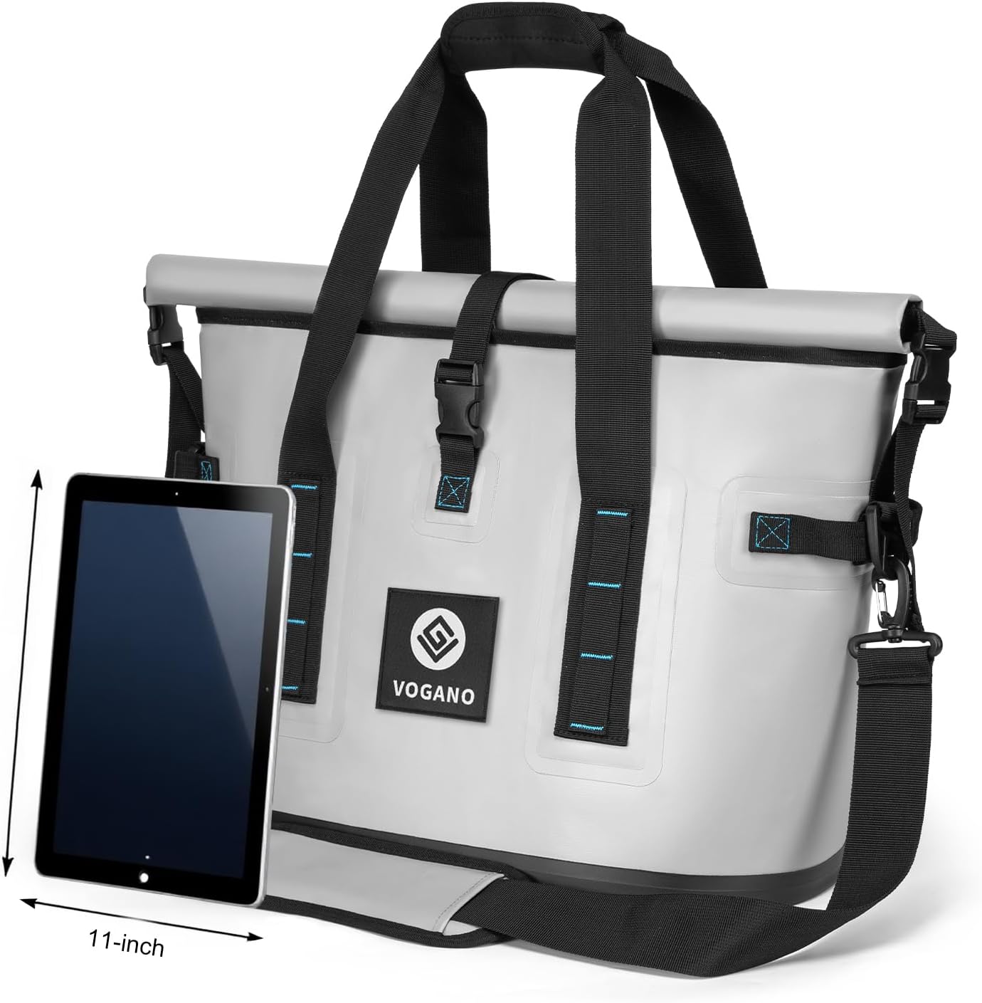 Vogano 40 Can Soft Cooler Bag - Insulated Leak-Proof Large Cooler Bag with Roll-Top Waterproof Seal | Portable Ice Chest for Camping, Beach, Travel, Picnics | 24HR Cold Retention - Image 2