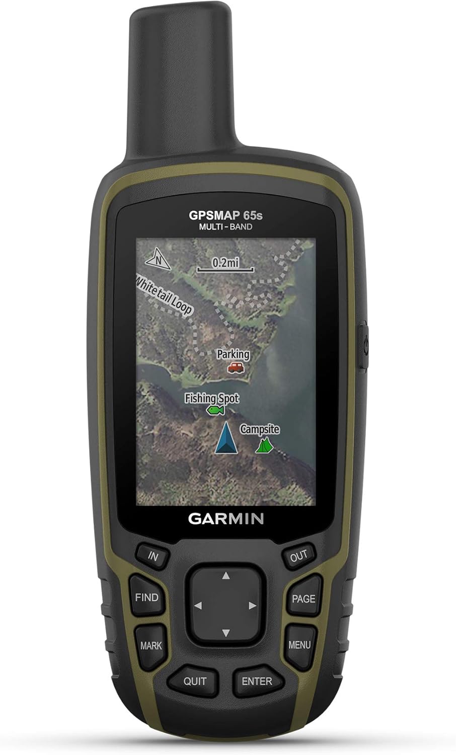 Garmin GPSMAP 65s, Button-Operated Handheld with Altimeter and Compass, Expanded Satellite Support and Multi-Band Technology, 2.6" Color Display - Image 2