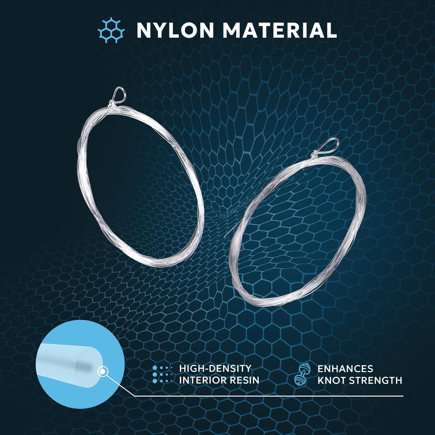 SF Pre-Tied Loop Fly Fishing Tapered Leader Nylon Clear Trout Freshwater Saltwater Bonefish Permit Bass Salmon Steelhead 7.5FT 9FT 10FT 12FT 15FT 0X 1X 2X 3X 4X 5X 6X 7X - Image 5