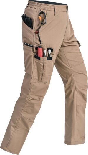 Rapoo Mens Cargo Pants Ripstop Wate...