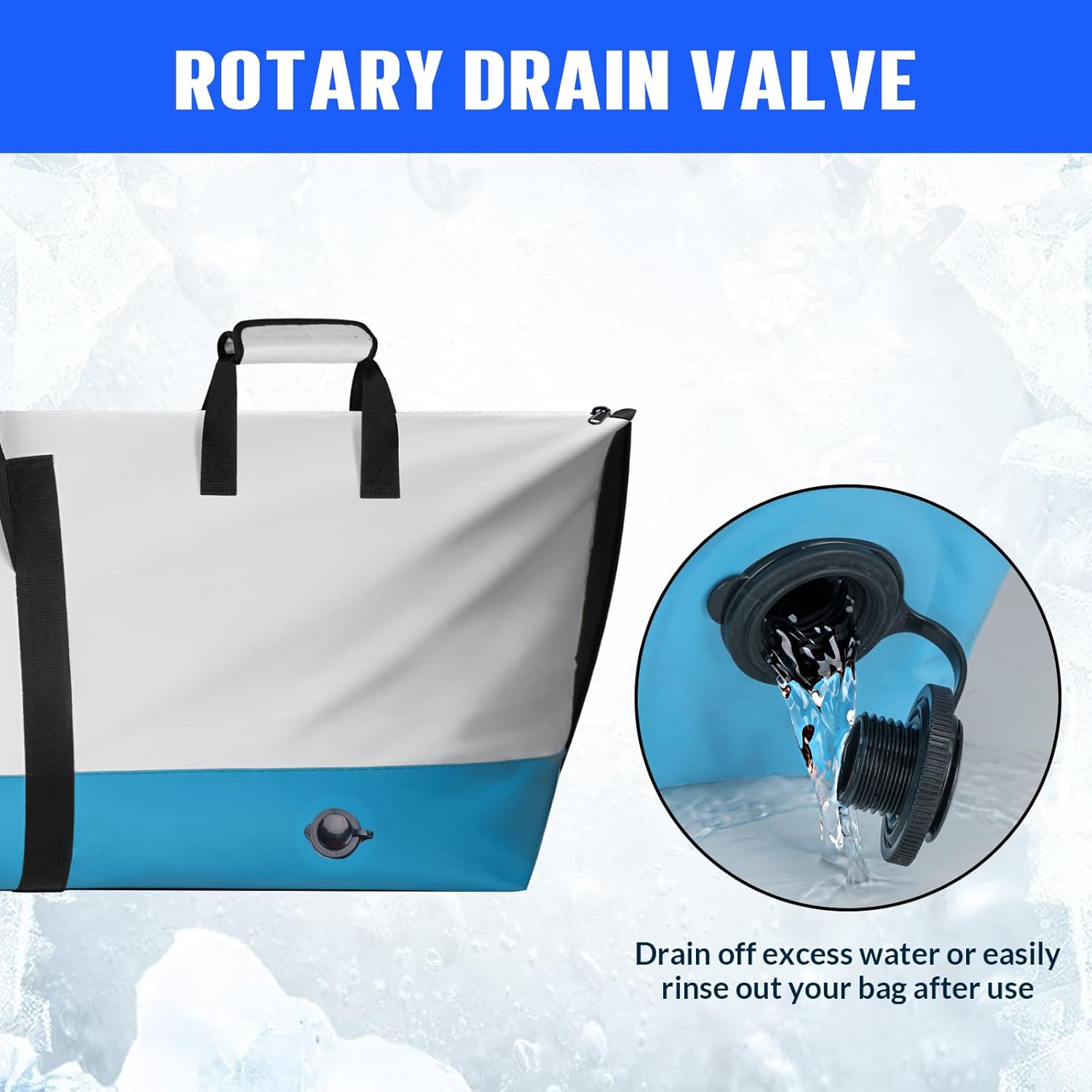 THKFISH Fish Cooler Bag Insulated Fish Kill Bag for Caught Fishing, 60x20x9in Waterproof Fishing Catch Bags with Smooth Water-Resistant Zipper Keep Ice-Cold & Fresh Over 48H - Image 5