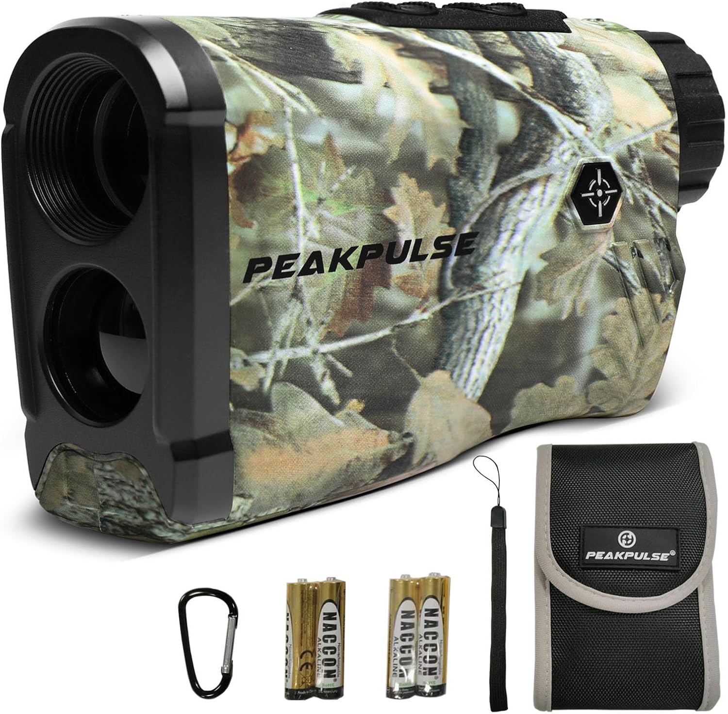 PEAKPULSE Hunting Range Finder 1400Yds - 6X Zoom, Angle Compensation, IP54 Waterproof for Deer & Bow Hunter