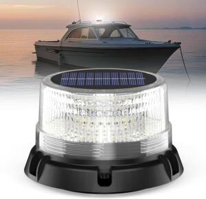 AnTom Solar Strobe Warning Beacon A...