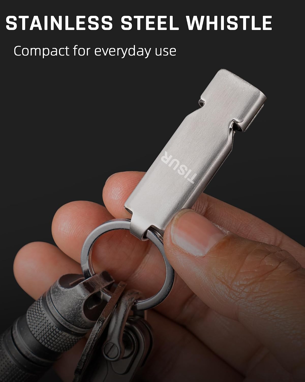 TISUR Loud Emergency Whistles,130db+ Lifeguard Safety Whistle Keychain for Surviva Camping Hiking dog whistle - Image 6