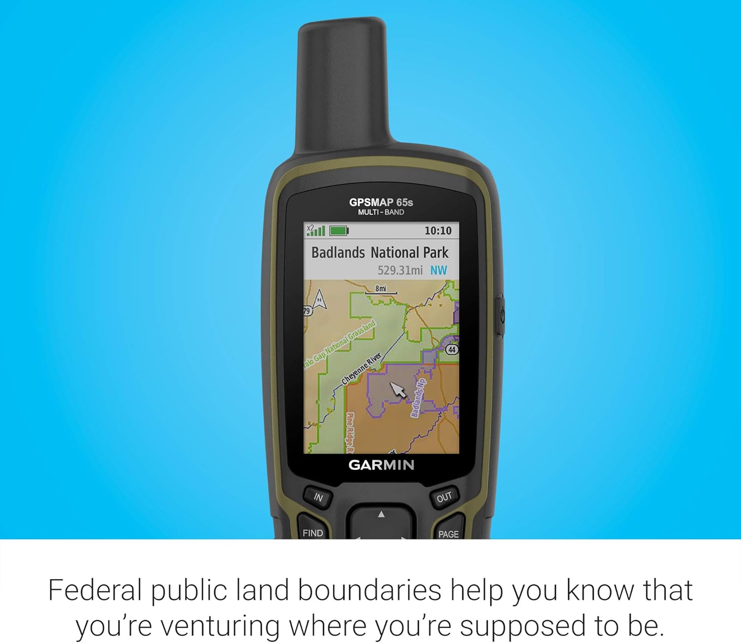 Garmin GPSMAP 65s, Button-Operated Handheld with Altimeter and Compass, Expanded Satellite Support and Multi-Band Technology, 2.6" Color Display - Image 3