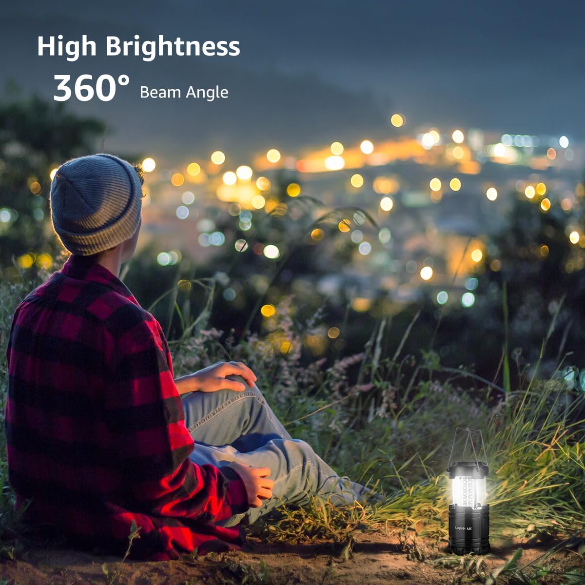 Lepro LED Camping Lanterns Battery Powered, Collapsible, IPX4 Water Resistant, Outdoor Portable Lights for Emergency, Hurricane, Storms and Outages - Image 5