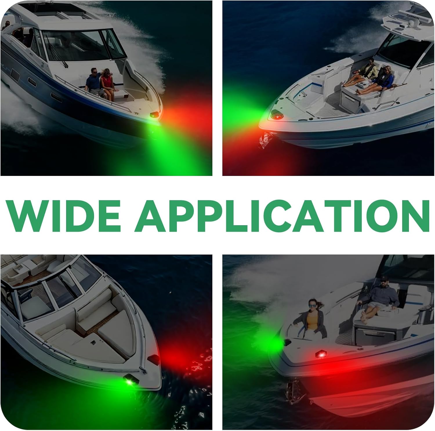 Boat Navigation Light LED,2-in-1 Split & Integrated 12V Marine Nav lights, IP67 Red & Green Night Fishing Deck Lights for Bow & Stern, Ideal for Pontoon, Fishing Boats, Yacht, Skiff - Image 8