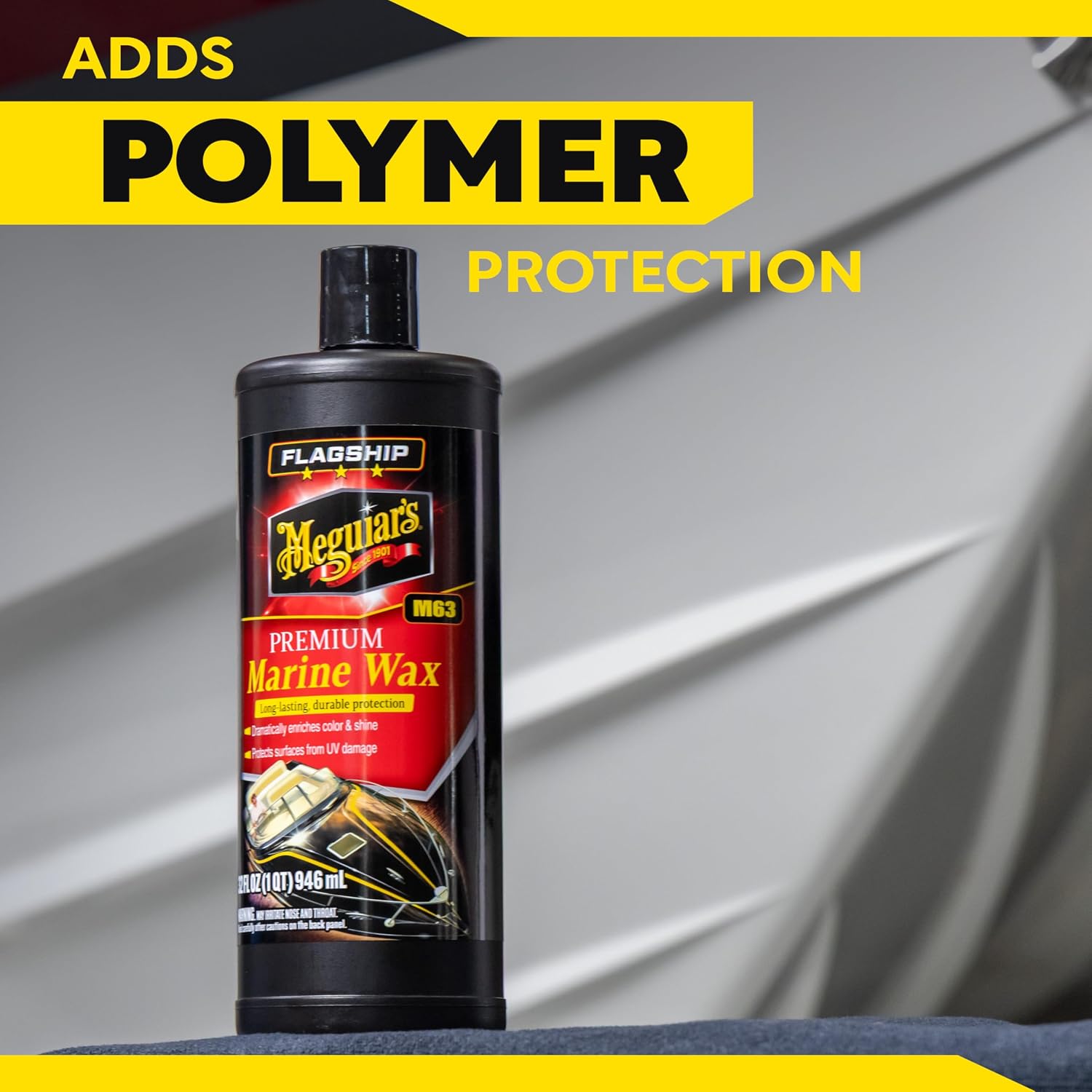 Meguiar's M6332 Flagship Premium Marine Wax, Easy to Use Boat Polish and Wax, Remove Scratches, Swirls, and Oxidation While Leaving Lasting Protection, 32 Oz Bottle - Image 9