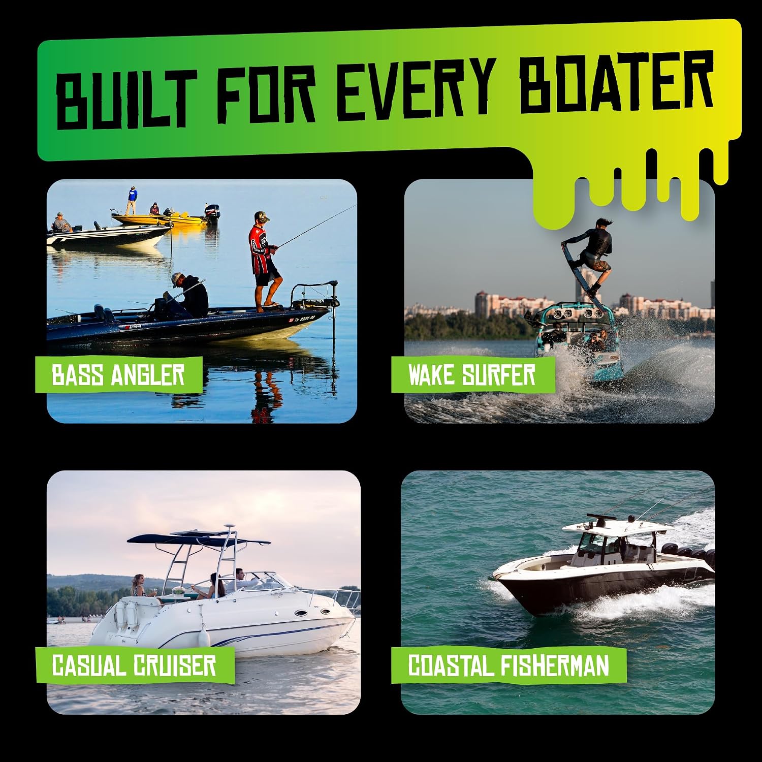 Boat Juice Necessity Boat Cleaner Kit | Exterior Water Spot Remover, Interior Seat & Vinyl Cleaner, 2 Microfiber Towels | Boat Cleaning & Detailing Kit, Marine Accessories | Made in USA (Kit) - Image 9