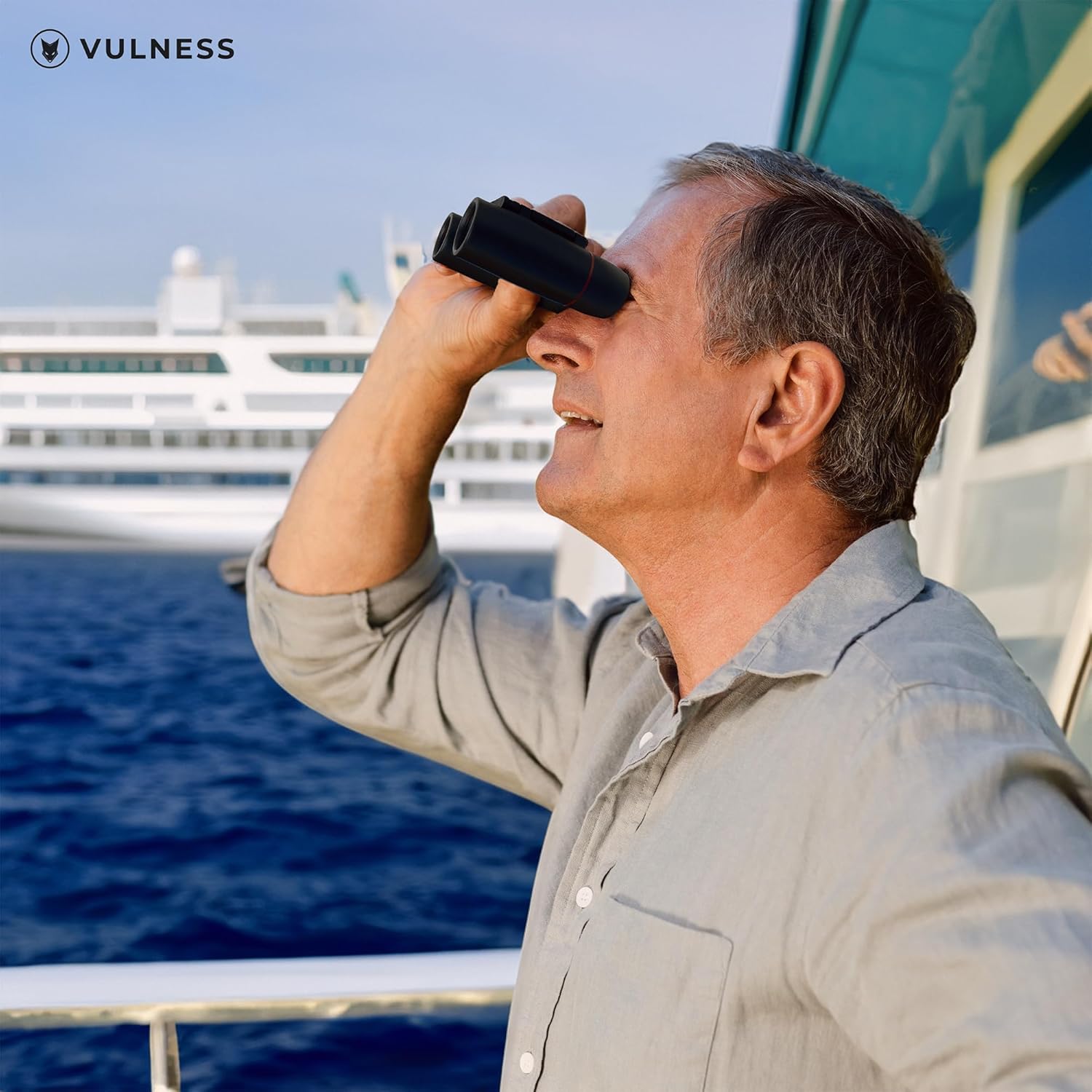 Binoculars for Adults | Compact Small Mini Travel Binocular for Bird Watching High Powered Electronics Cruise Ship Essentials Norwegian Alaska Must Haves Hiking Camping Gear a by VULNESS (Black, 8X21) - Image 8