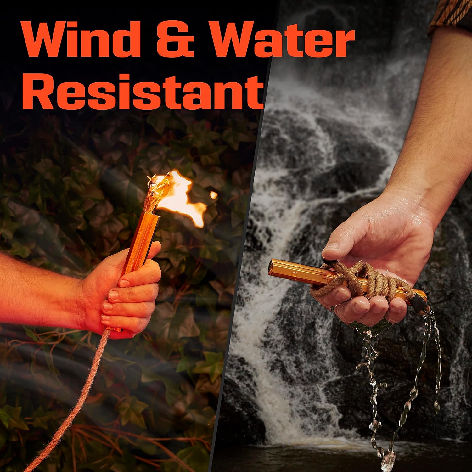 Fire Starter Survival Tool - All-in-One Flint and Steel Fire Starter Kit - Ferro Rod Fire Starter with 36" Waterproof Tinder Wick Rope and Steel Fire Striker - Patented Firestarter | Prepared4X - Image 5