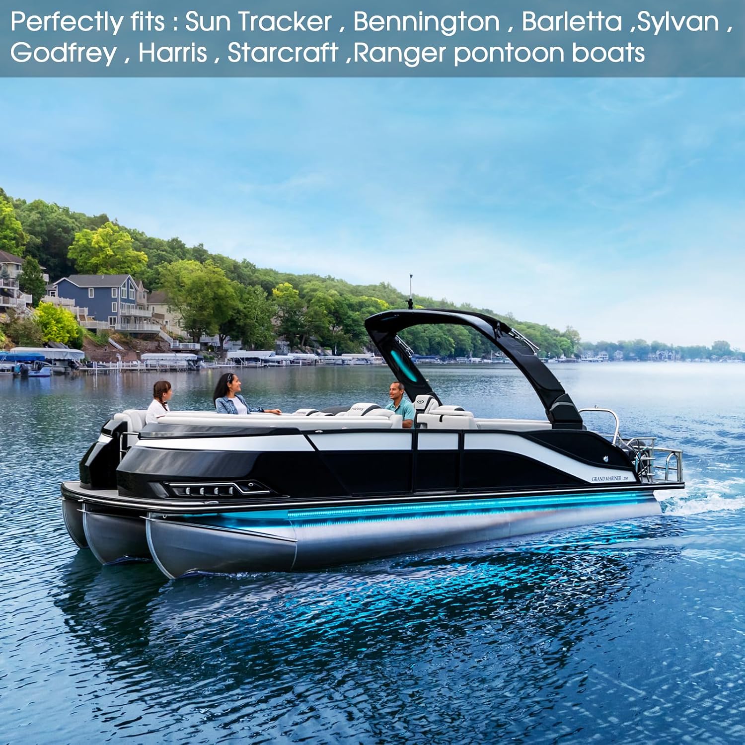 Pontoon Fenders Boat Bumpers for Docking Pontoon Boat ONLY,Customized Inflatable Fender Dock Bumper with Locking Recessed Groove&Grip Handle - Image 7