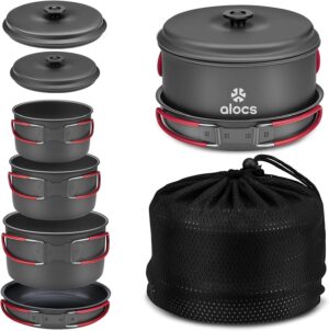 Alocs Camping Cookware Set Camping ...