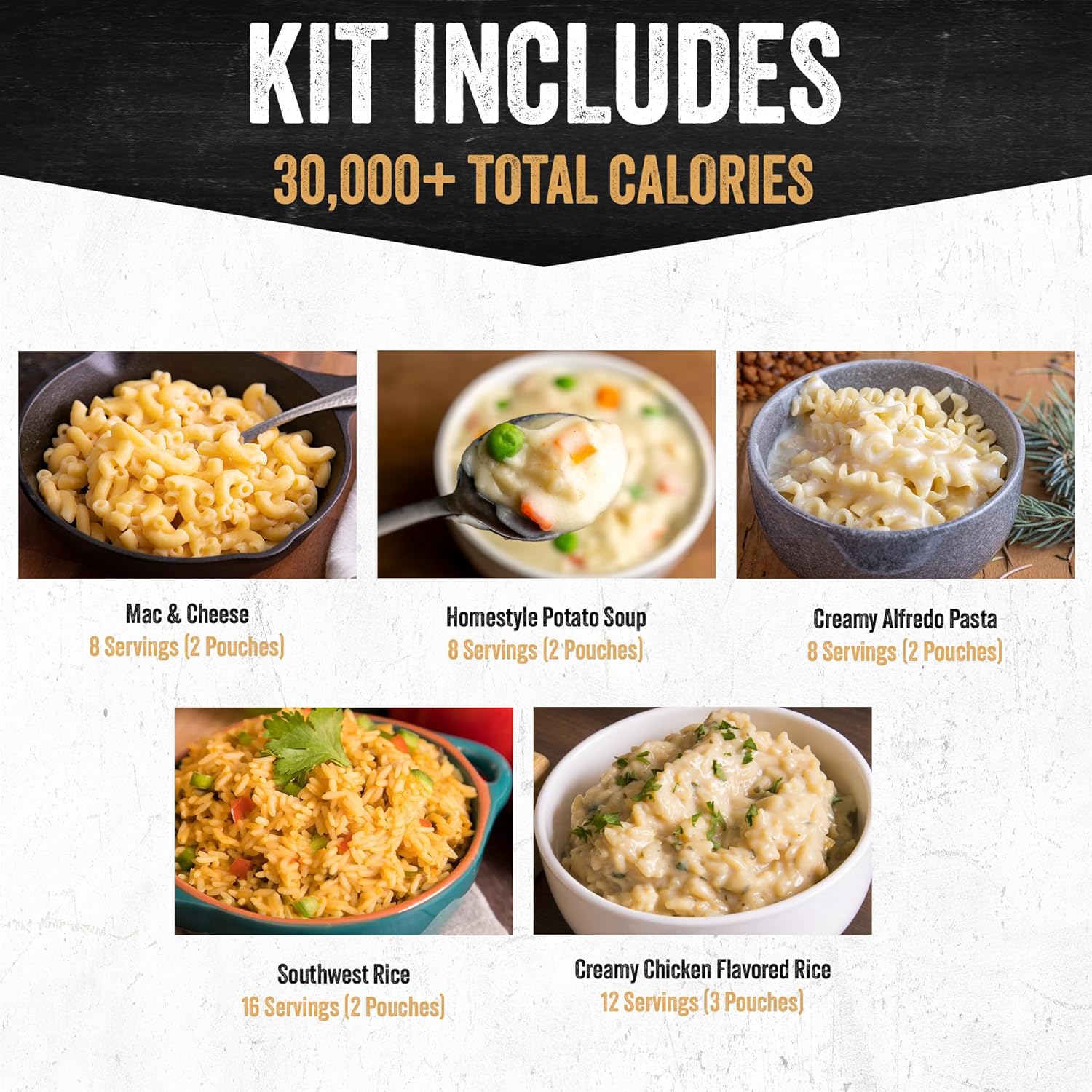 Ready Hour 120 Serving Entree Bucket-Freeze Dried Emergency Food Supply-Survival Meals with Long Shelf Life-Prepper Essentials for Disaster, Camping, Hiking, or Outdoor Use - Image 6