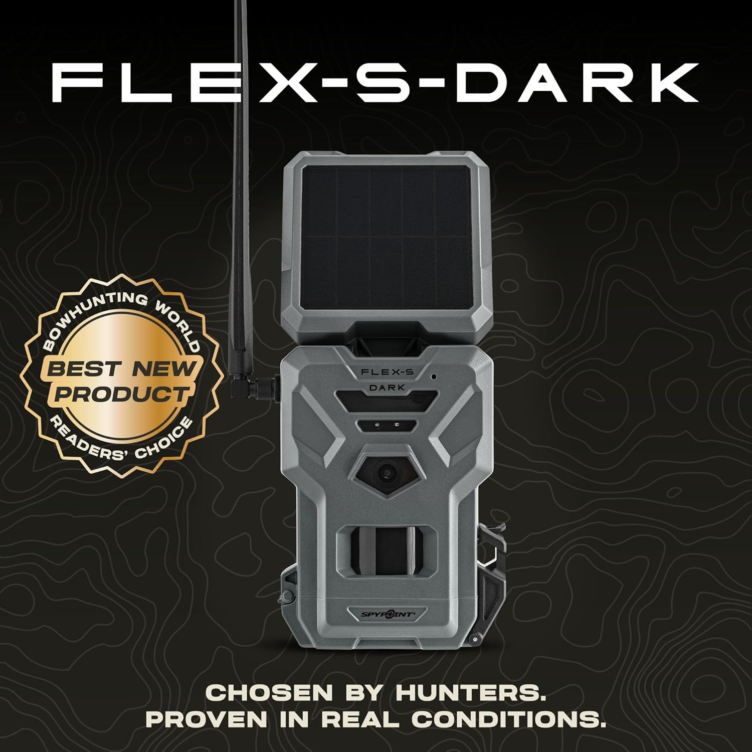 SPYPOINT Flex-S-Dark Ultimate Pack with SD Card + LIT-22 - Solar Cellular Trail Camera – Built-in Solar Panel, 40MP Photos, 1080p Videos + Sound, No-Glow Game Camera, Night Vision, Trail Cam - Image 2