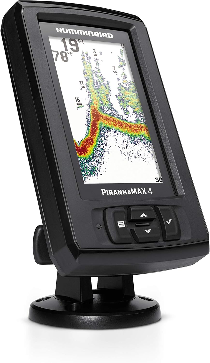 Humminbird PiranhaMAX 4 Fish Finder with Transducer, Dual Beam Sonar, Portable Carrying Case - Image 4