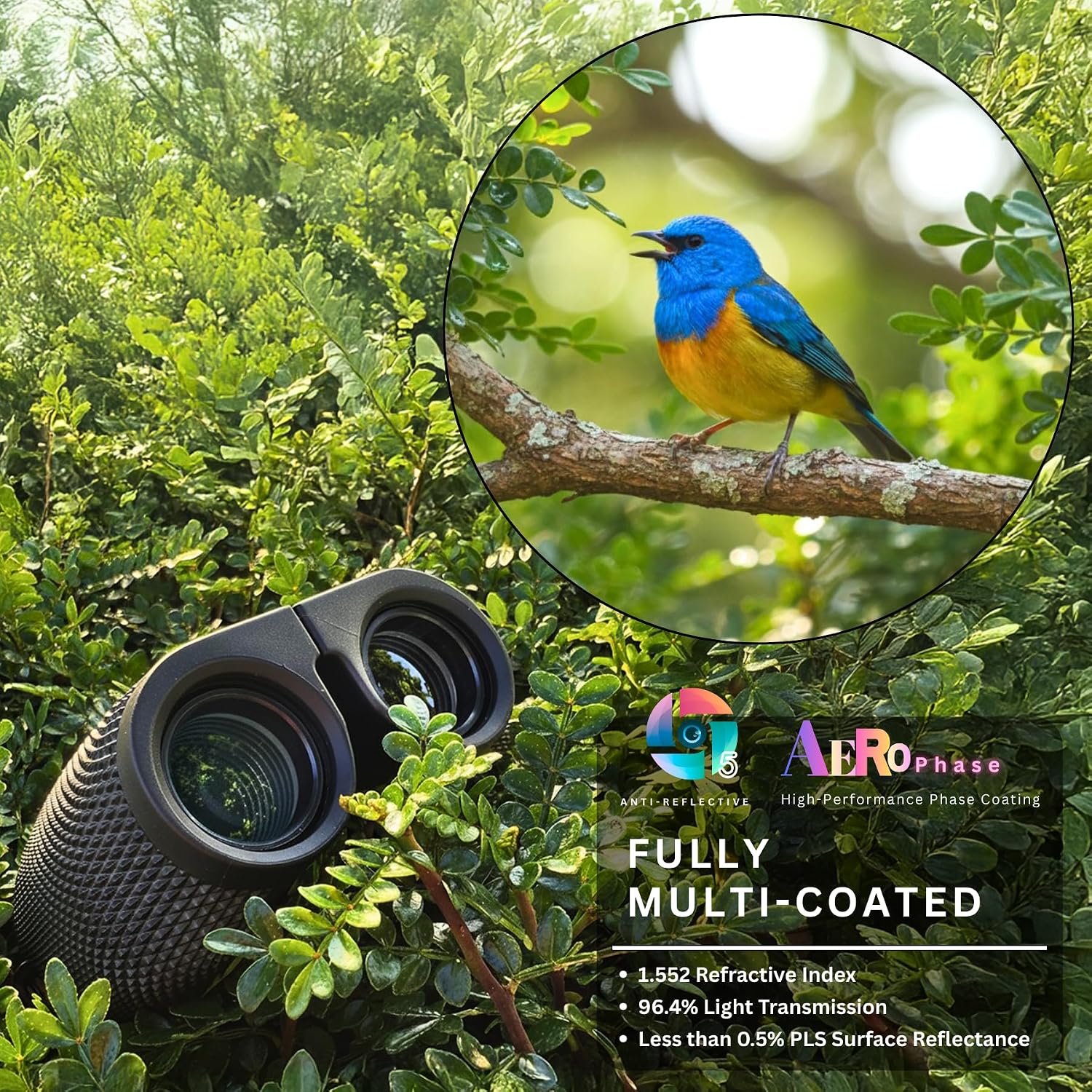 Hontry Binoculars for Adults and Kids, 10x25 Compact Binoculars for Bird Watching, Theater and Concerts, Hunting and Sport Games - Image 2