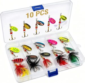 Fishing Spinner Lures Kit 10/15/16/...