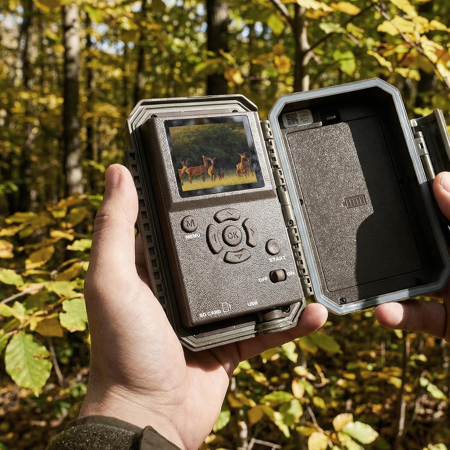 Meidase P70 (Non-Cellular,Non-WiFi) Trail Camera, 64MP 1296p, Game Cameras with No-Glow IR Night Vision, Motion Activated, Waterproof for Wildlife Deer Cams, Hunting - Image 4