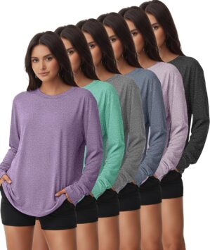 Kinglaman 6 Pack Women’s Long...
