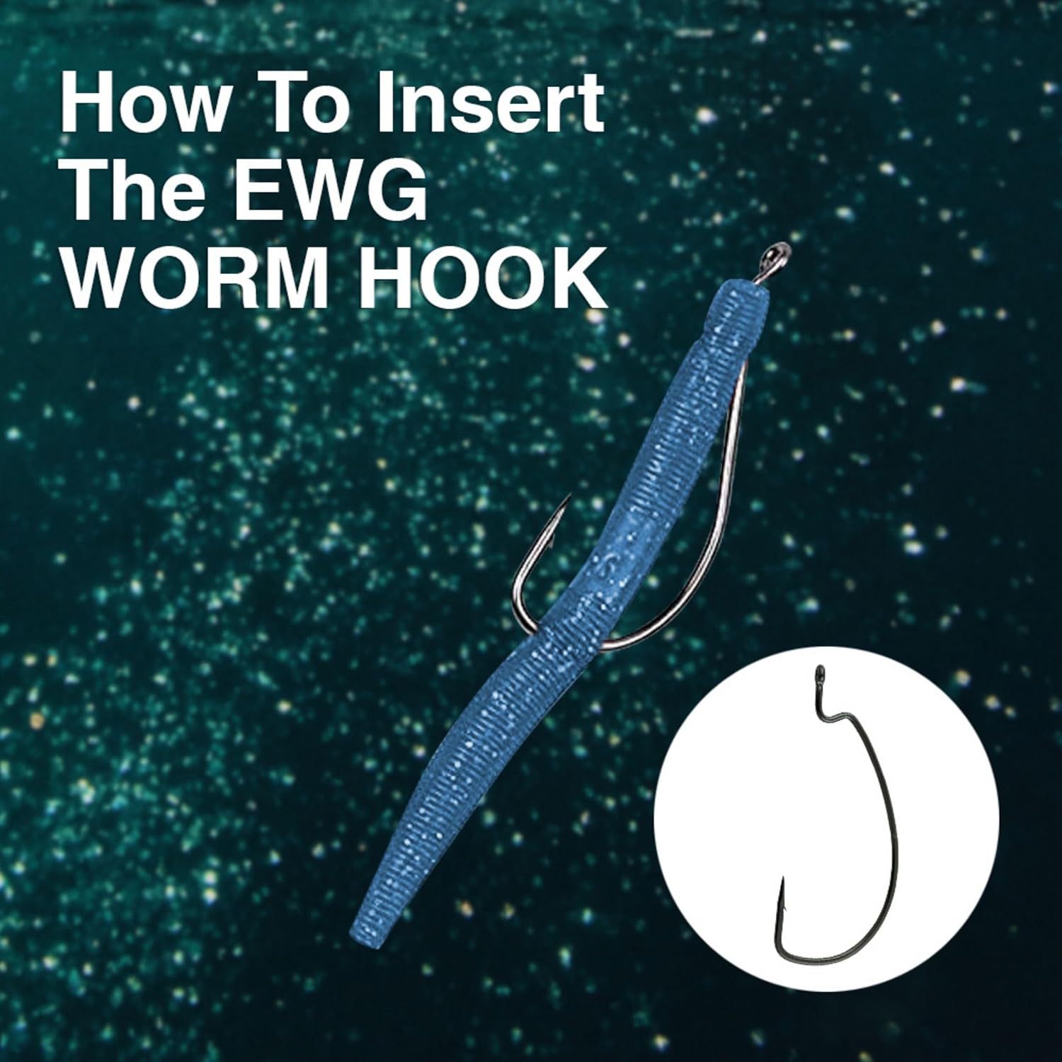 Reaction Tackle Offset EWG Worm Hooks - Super Strong Wide Gap Texas Rig Hooks for Soft Plastic Baits - High Carbon Steel Bass Fishing Hooks (25-Pack) - Image 6