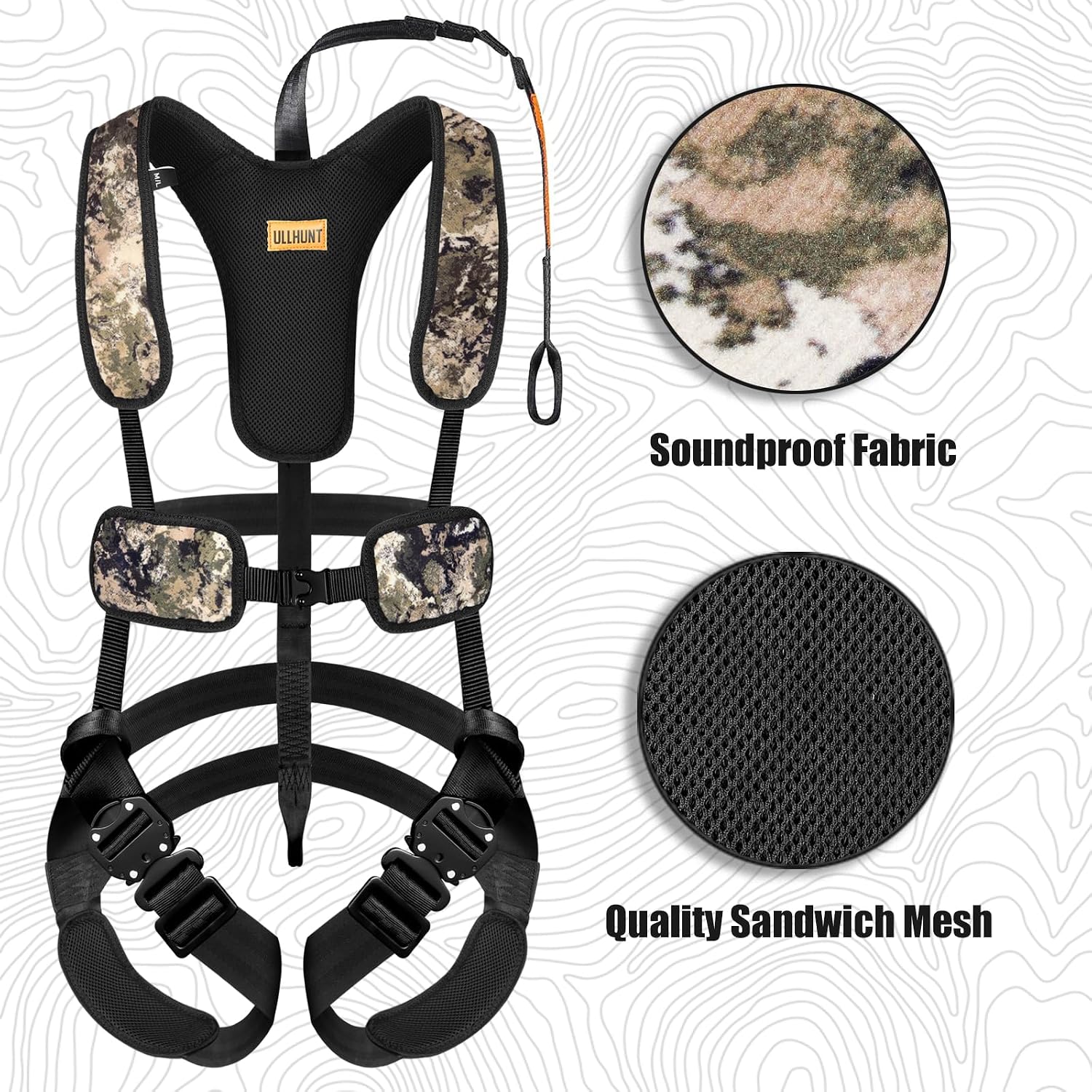 QOGIR Tree Stand Harness, Lightweight Hunter Safety Harness for Tree-Stand Hunting, Adjustable Tree Stand Safety Harness - Image 2