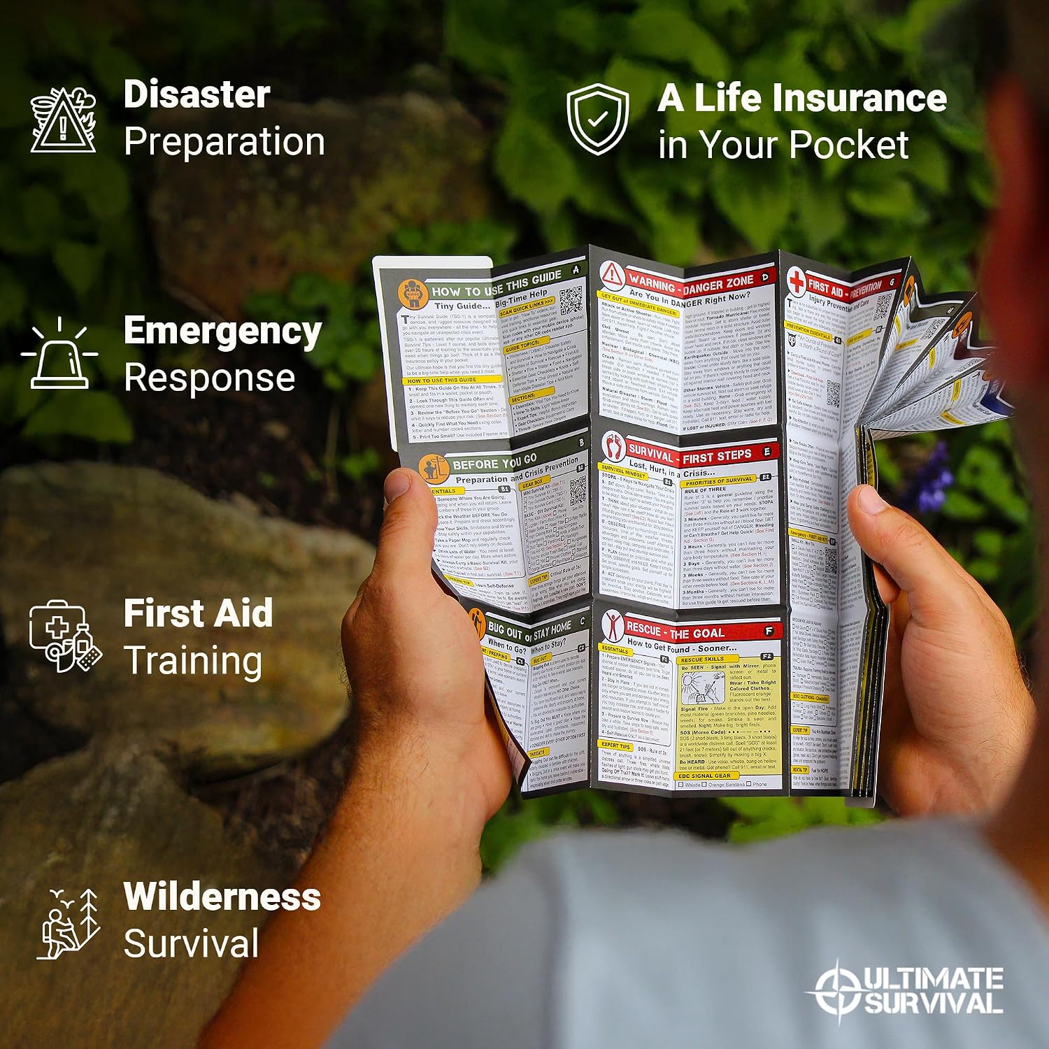 Tiny Survival Guide – Micro EDC Emergency Preparedness Pocket Handbook for Camping, Hiking, Bushcraft, SAS & First Aid – Fits Wallet, Bug Out Bag or Glove Box - Image 4