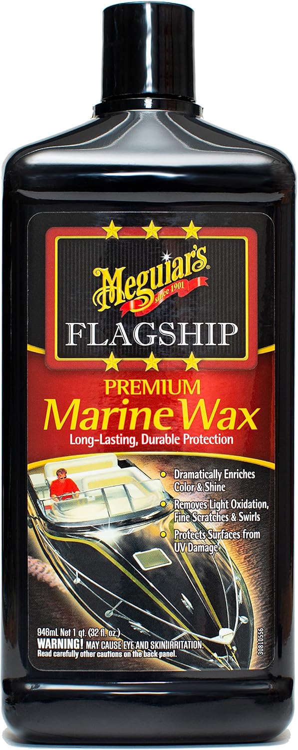 Meguiar's M6332 Flagship Premium Marine Wax, Easy to Use Boat Polish and Wax, Remove Scratches, Swirls, and Oxidation While Leaving Lasting Protection, 32 Oz Bottle - Image 12