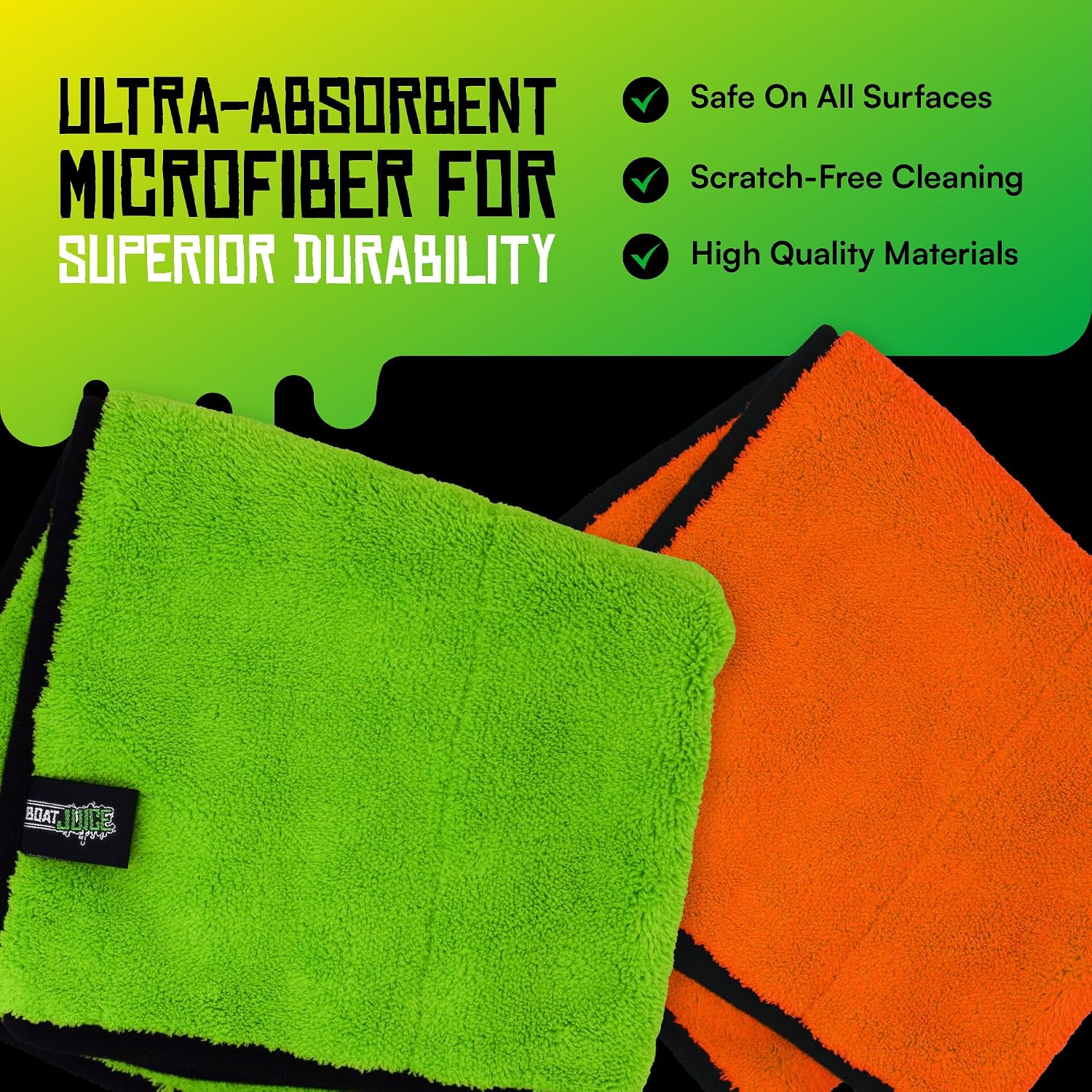 Boat Juice Luxury Boat Cleaning Kit | Interior Vinyl Seat Cleaner, Exterior Cleaner & Protectant, Hard Water Spot Remover, Ceramic Coating, Glass Cleaner, 2 Microfiber Towels | Marine Kit, Made in USA - Image 9