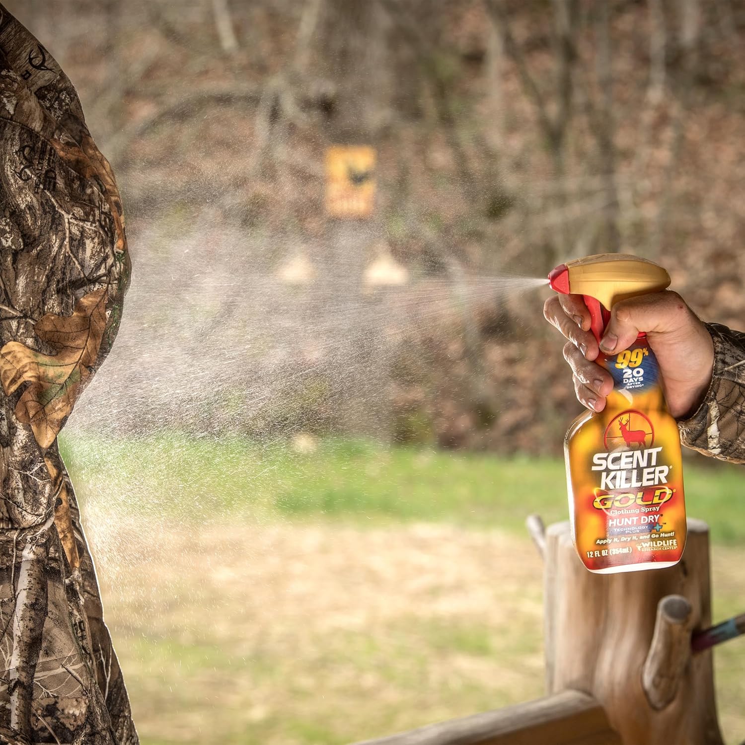Wildlife Research Center Scent Killer Gold Spray & Refill (44 FL OZ) – Hunting Scent Eliminator with Hunt Dry Technology – Odor Prevention & Maximum Performance After Drying – Scent Control for Deer - Image 5