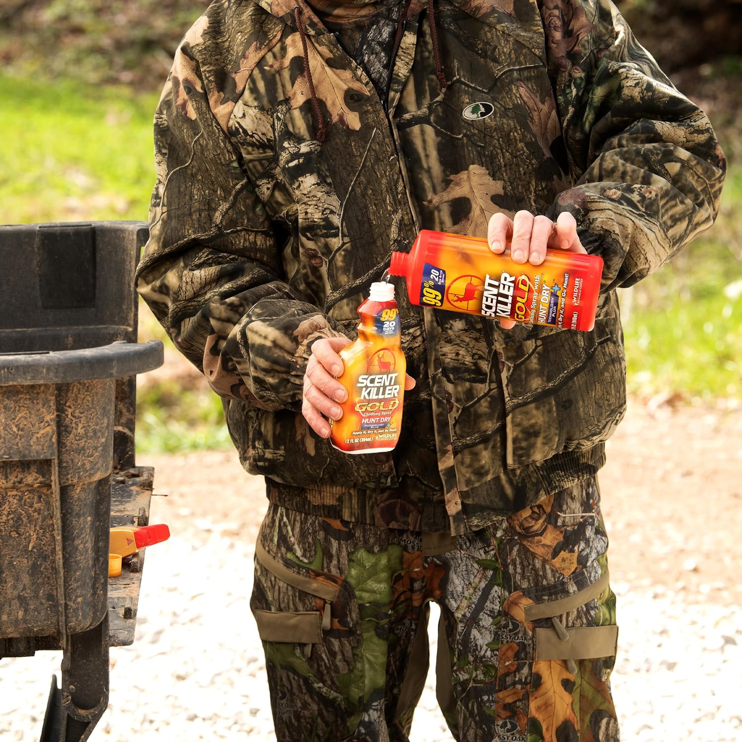 Wildlife Research Center Scent Killer Gold Spray & Refill (44 FL OZ) – Hunting Scent Eliminator with Hunt Dry Technology – Odor Prevention & Maximum Performance After Drying – Scent Control for Deer - Image 4