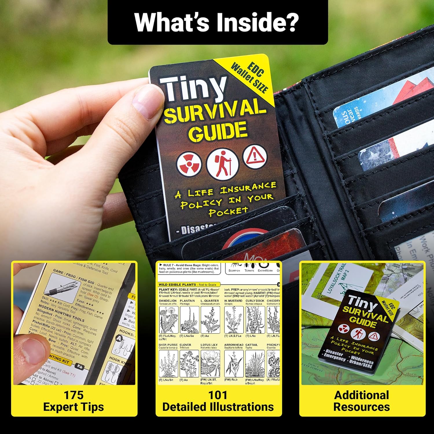 Tiny Survival Guide – Micro EDC Emergency Preparedness Pocket Handbook for Camping, Hiking, Bushcraft, SAS & First Aid – Fits Wallet, Bug Out Bag or Glove Box - Image 5