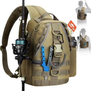 Piscifun Fishing Backpack with Rod ...