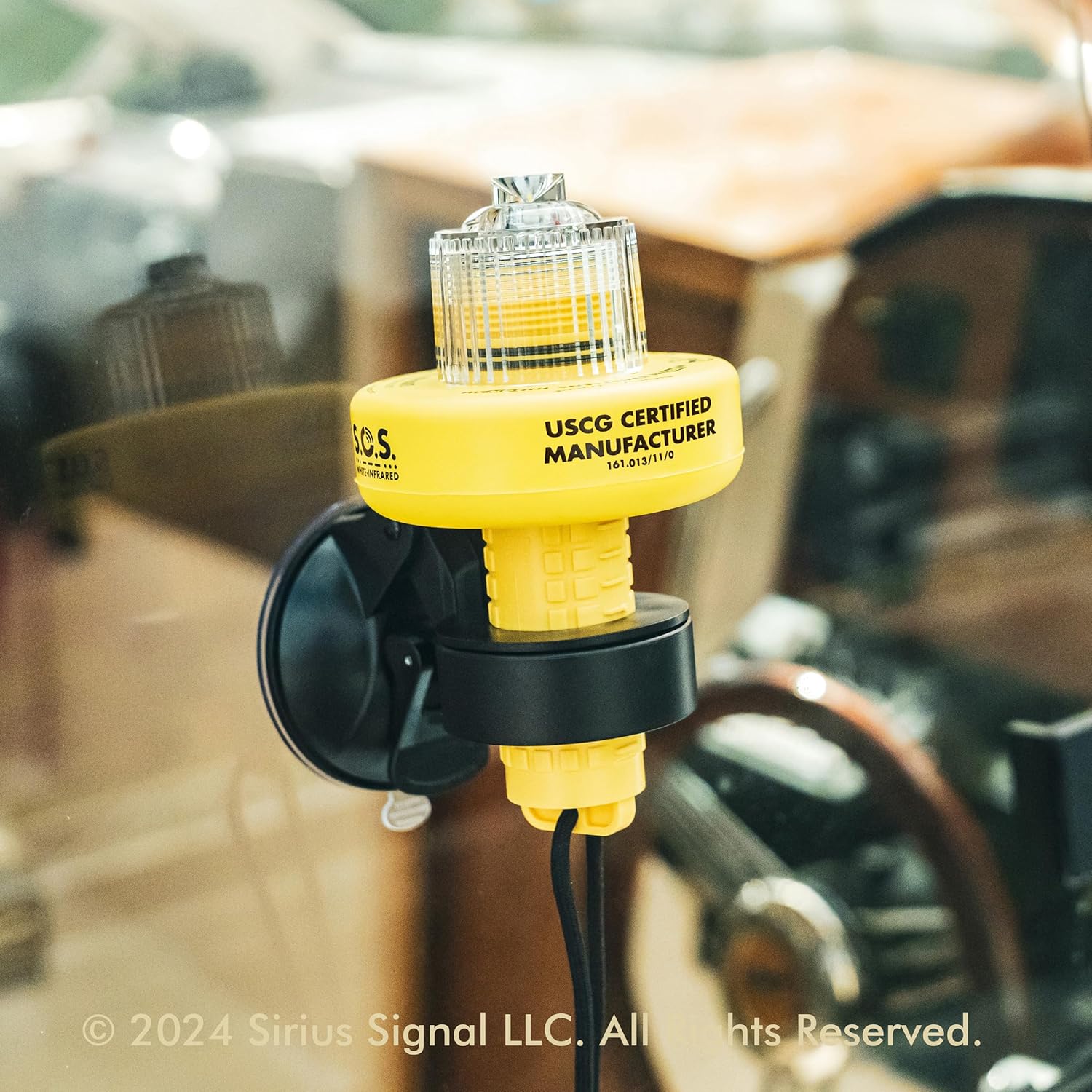 Sirius Signal C-1004 SOS LED Distress Signal - White & Infrared, USCG Approved, Includes Display Mount, Storage Mount, Daytime Flag & Whistle - Image 4