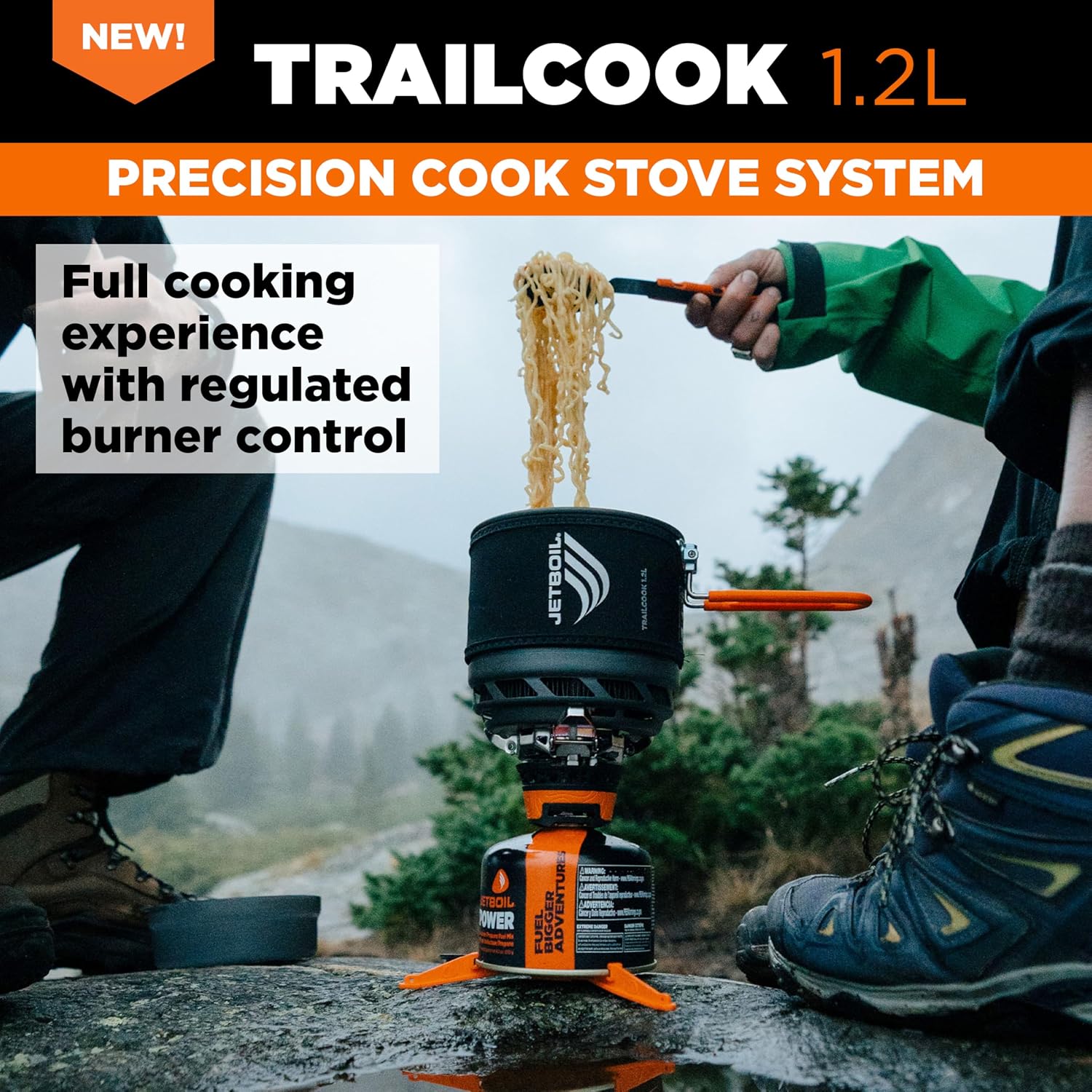Jetboil TrailCook 1.2L Camping and Backpacking Stove Cooking System with Adjustable Heat Control, New for 2026 - Image 2