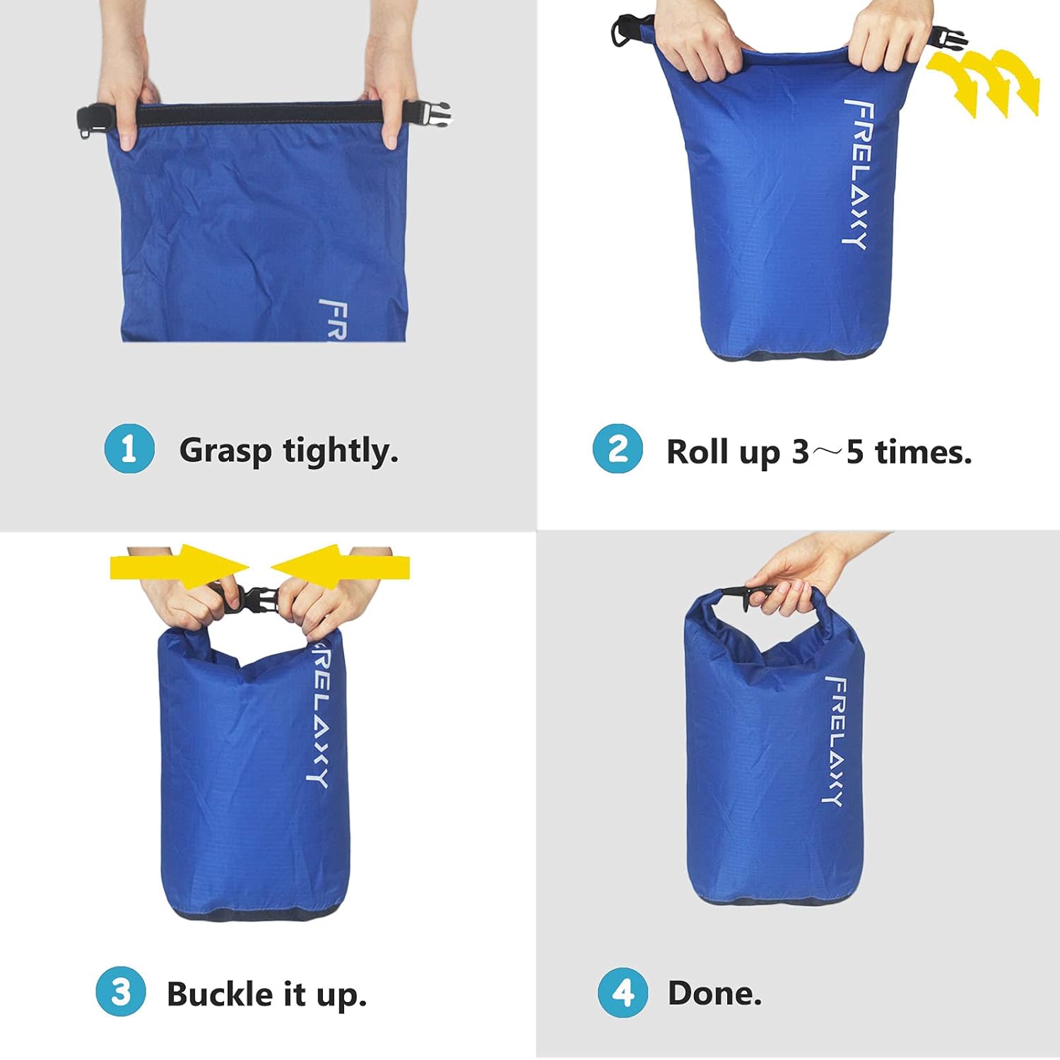Frelaxy Dry Bag 3-Pack/5-Pack, Ultralight Dry Sack, Outdoor Bags Keep Gear Dry for Hiking, Backpacking, Kayaking, Camping, Swimming, Boating - Image 6