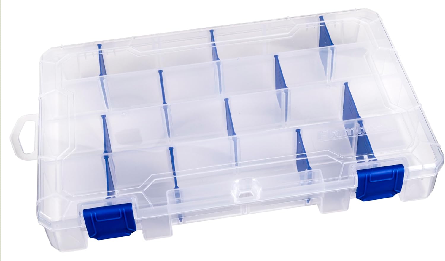 Flambeau Outdoors 4007 Tuff Tainer Fishing Tackle Box with Zerust Anti-Rust Dividers - Includes 12 Dividers, 24 Compartments, Clear Fishing Lure Organizer - 11" x 7.25" x 1.75" - Image 4