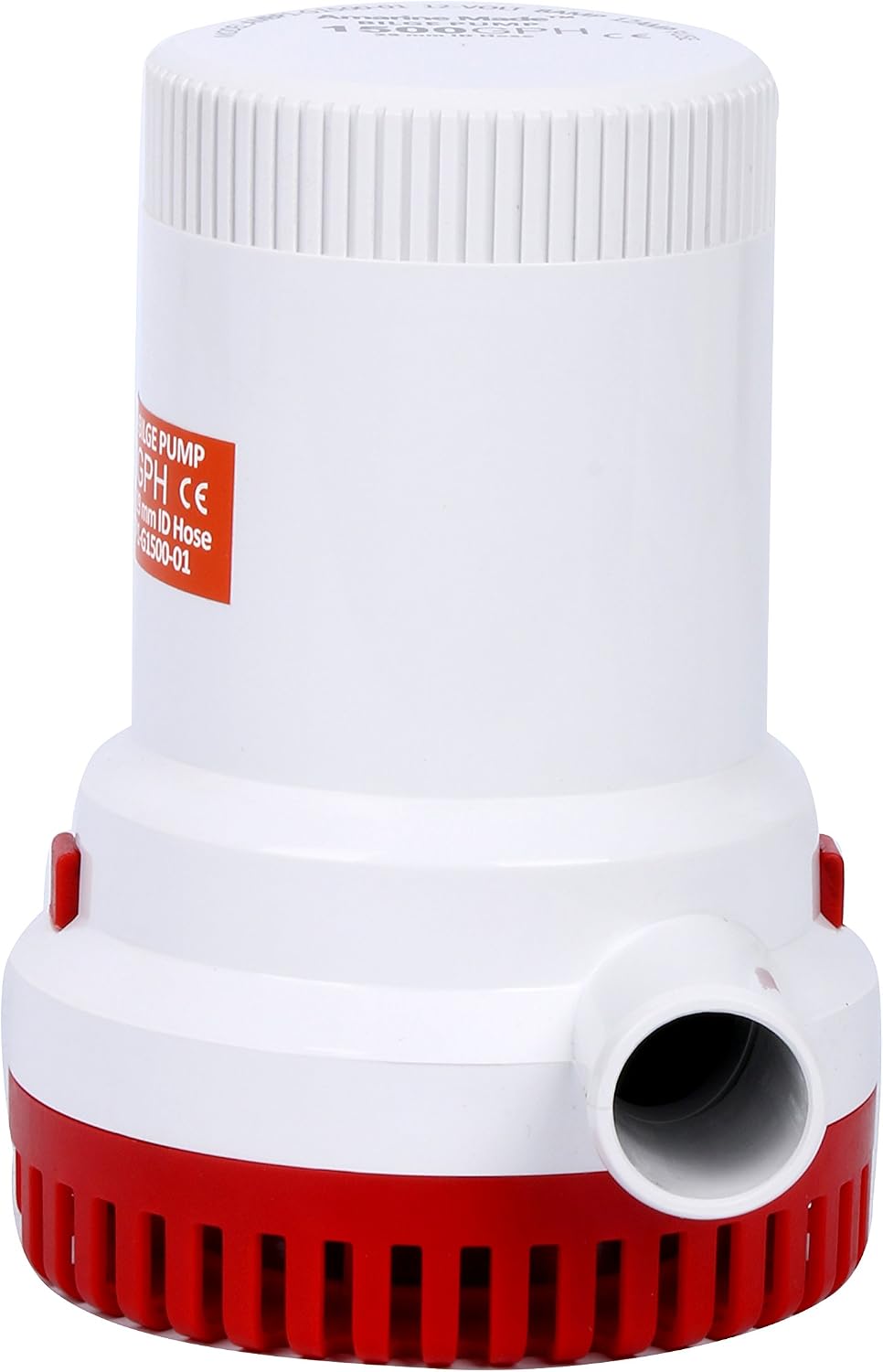 Amarine Made 1500GPH 12V Boat Marine Plumbing Electric Bilge Pump Non Automatic Discharge for Marine,RV,Campers,Industrial - Image 3
