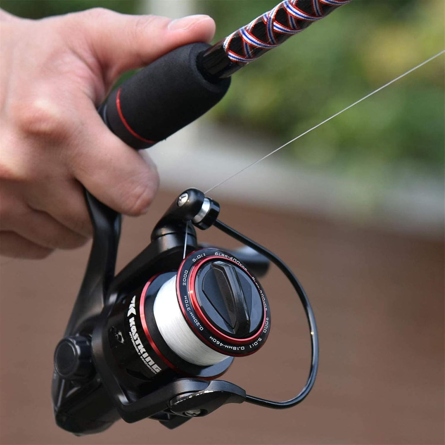 KastKing Brutus Spinning Reel, Freshwater Spinning Fishing Reels, Graphite Frame, CNC Aluminum Spool, 5.2:1 Gear Ratio, 4+1 Ball Bearings - Image 7