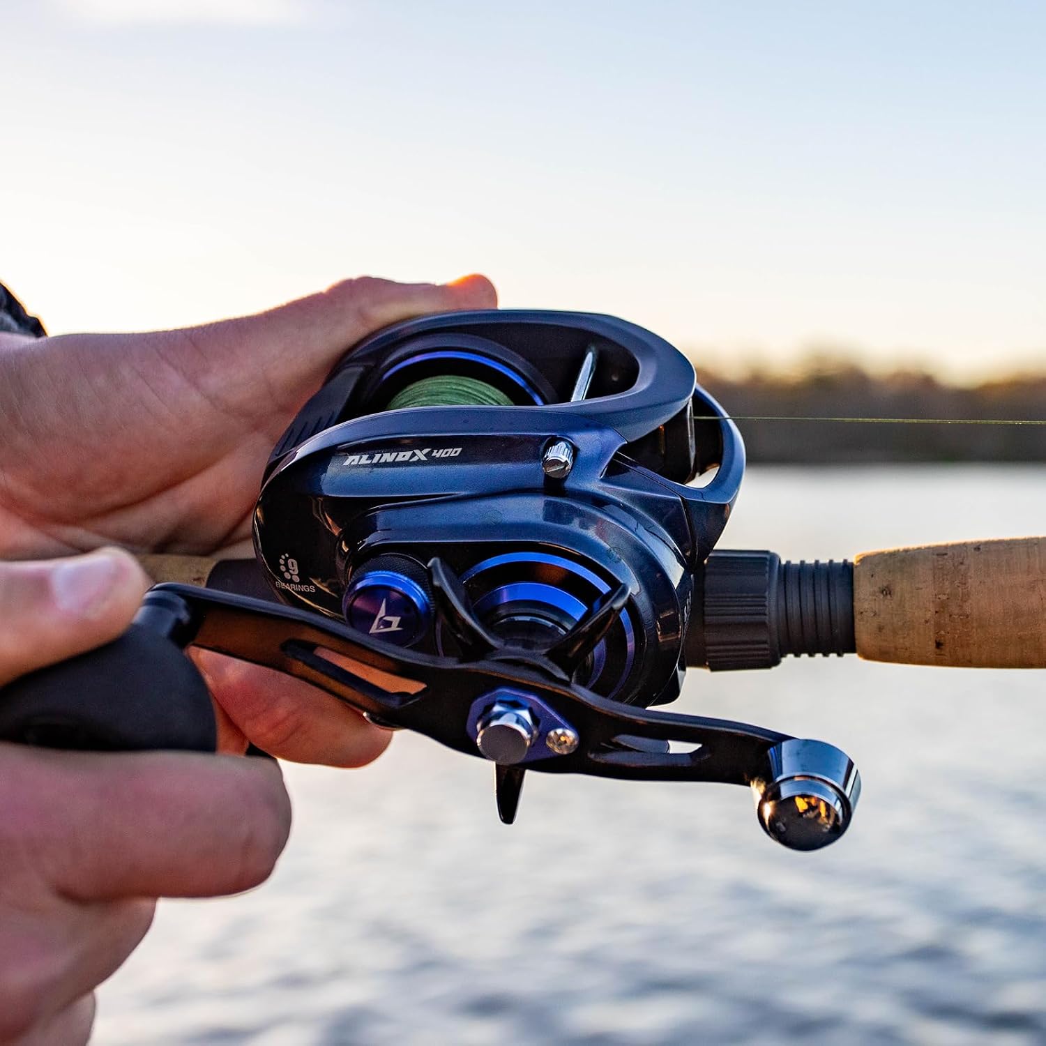Piscifun Alinox 400 Baitcaster Fishing Reel, 38Lbs Max Drag Aluminum Alloy Frame Baitcasting Reel, Available in 6.6:1/8.1:1 Gear Ratio, Freshwater and Saltwater Low Profile Casting Reel for Musky - Image 8