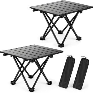 2 Pack Portable Camping Table Folda...